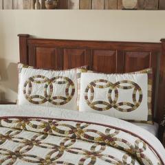 84377-Custom-House-Wedding-Rings-Queen-Quilt-Set-1-Quilt-94Wx94L-w-2-Shams-21x27-image-2