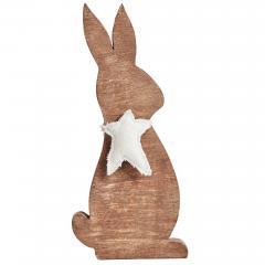 84975-Wooden-Bunny-with-Prim-Burlap-Star-13x6x1.5-image-2