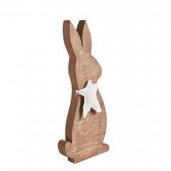 84975-Wooden-Bunny-with-Prim-Burlap-Star-13x6x1.5-image-4