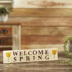 84978-Welcome-Spring-Wooden-Sign-3x14-image-1