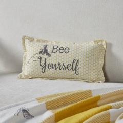 84449-Buzzy-Bees-Bee-Yourself-Pillow-7x13-image-1