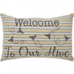 84453-Buzzy-Bees-Welcome-to-Our-Hive-Pillow-9.5x14-image-2