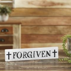 84986-Forgiven-with-Crosses-Wooden-Sign-3x14-image-1
