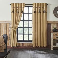 84574-Pip-Vinestar-Panel-with-Attached-Scalloped-Layered-Valance-Set-of-2-84x40-image-1