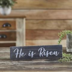 84988-He-Is-Risen-Wooden-Sign-3x12-image-1