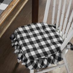 84704-Annie-Buffalo-Check-Black-Ruffled-Chair-Pad-16.5x18-image-1