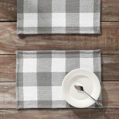 84727-Annie-Buffalo-Check-Grey-Placemat-Set-of-2-13x19-image-1