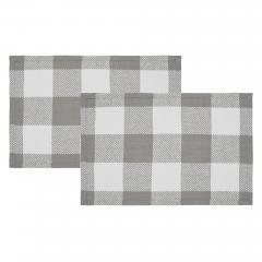 84727-Annie-Buffalo-Check-Grey-Placemat-Set-of-2-13x19-image-3