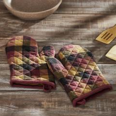 84784-Heritage-Farms-Primitive-Check-Oven-Mitt-Set-of-2-image-1
