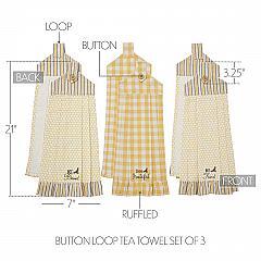 84459-Buzzy-Bees-Button-Loop-Tea-Towel-Set-of-3-image-3