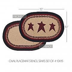 84510-Connell-Oval-Placemat-Stencil-Stars-Set-of-4-10x15-image-4