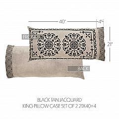 84602-Custom-House-Black-Tan-Jacquard-King-Pillow-Case-Set-of-2-21x40-4-image-4