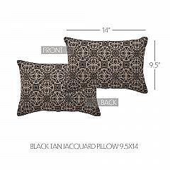 84608-Custom-House-Black-Tan-Jacquard-Pillow-9.5x14-image-4