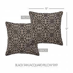 84610-Custom-House-Black-Tan-Jacquard-Pillow-9x9-image-4