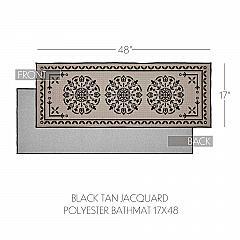 84622-Custom-House-Black-Tan-Jacquard-Polyester-Bathmat-17x48-image-4