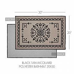 84623-Custom-House-Black-Tan-Jacquard-Polyester-Bathmat-20x30-image-4