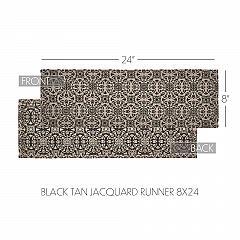 84617-Custom-House-Black-Tan-Jacquard-Runner-8x24-image-4