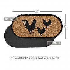 84267-Down-Home-Rooster-Hens-Coir-Rug-Oval-17x36-image-4