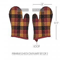 84784-Heritage-Farms-Primitive-Check-Oven-Mitt-Set-of-2-image-4