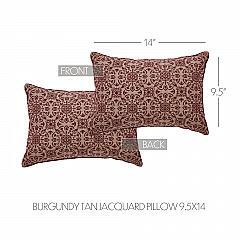 84639-Custom-House-Burgundy-Tan-Jacquard-Pillow-9.5x14-image-3