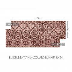84648-Custom-House-Burgundy-Tan-Jacquard-Runner-8x24-image-4
