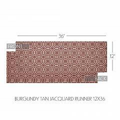 84647-Custom-House-Burgundy-Tan-Jacquard-Runner-12x36-image-4