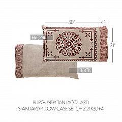 84634-Custom-House-Burgundy-Tan-Jacquard-Standard-Pillow-Case-Set-of-2-21x30-4-image-4