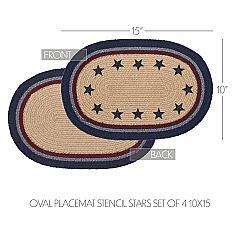 84534-My-Country-Oval-Placemat-Stencil-Stars-Set-of-4-10x15-image-4