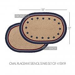 84536-My-Country-Oval-Placemat-Stencil-Stars-Set-of-4-13x19-image-4