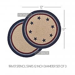 84541-My-Country-Trivet-Stencil-Stars-12-inch-Diameter-Set-of-3-image-4