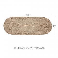 84800-Natural-Jute-Rug-Oval-w-Pad-17x48-image-4