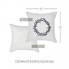 84938-Risen-Crown-of-Thorns-Pillow-6x6-image-4