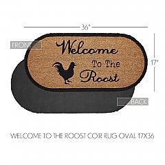 84270-Down-Home-Welcome-to-the-Roost-Coir-Rug-Oval-17x36-image-4