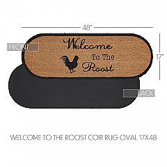84271-Down-Home-Welcome-to-the-Roost-Coir-Rug-Oval-17x48-image-4