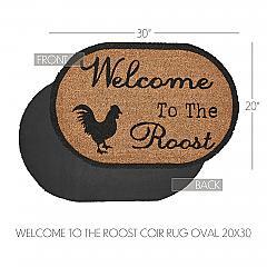84272-Down-Home-Welcome-to-the-Roost-Coir-Rug-Oval-20x30-image-4