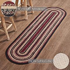 84495-Connell-Jute-Rug-Runner-Oval-w-Pad-22x78-image-6