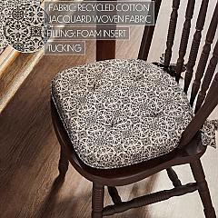 84619-Custom-House-Black-Tan-Jacquard-Chair-Pad-16.5x18-image-5