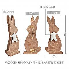 84975-Wooden-Bunny-with-Prim-Burlap-Star-13x6x1.5-image-5