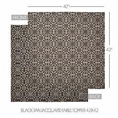 84612-Custom-House-Black-Tan-Jacquard-Table-Topper-42x42-image-4