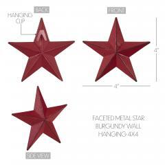 85047-Faceted-Metal-Star-Burgundy-Wall-Hanging-4x4-image-5