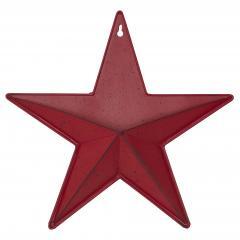 85052-Faceted-Metal-Star-Burgundy-Wall-Hanging-w-Pocket-12x12-image-2