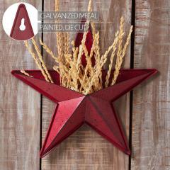 85052-Faceted-Metal-Star-Burgundy-Wall-Hanging-w-Pocket-12x12-image-6