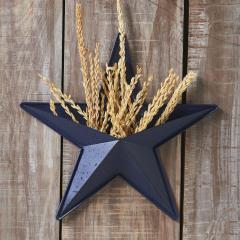 85053-Faceted-Metal-Star-Navy-Wall-Hanging-w-Pocket-12x12-image-1
