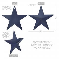85053-Faceted-Metal-Star-Navy-Wall-Hanging-w-Pocket-12x12-image-5
