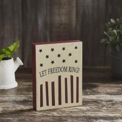 85056-Let-Freedom-Ring-Wooden-Block-8x6x1.25-image-1