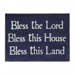 85065-Bless-The-Lord-Blue-Wooden-Sign-6x8x1.5-image-2