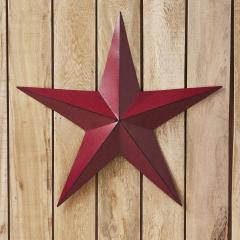 85032-Faceted-Metal-Star-Burgundy-Wall-Hanging-24x24-image-1
