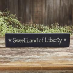 85073-Sweet-Land-Of-Liberty-Blue-Wooden-Sign-2.75x13-image-1