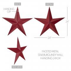85032-Faceted-Metal-Star-Burgundy-Wall-Hanging-24x24-image-5