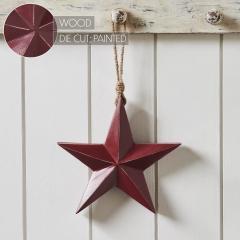 85078-Wooden-Star-Ornament-Red-8x8x1.5-image-6